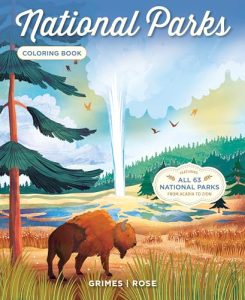 National Parks Coloring Book cover